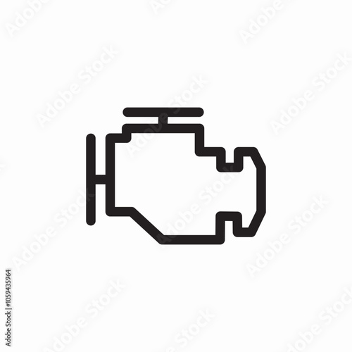 engine problem car icon sign vector