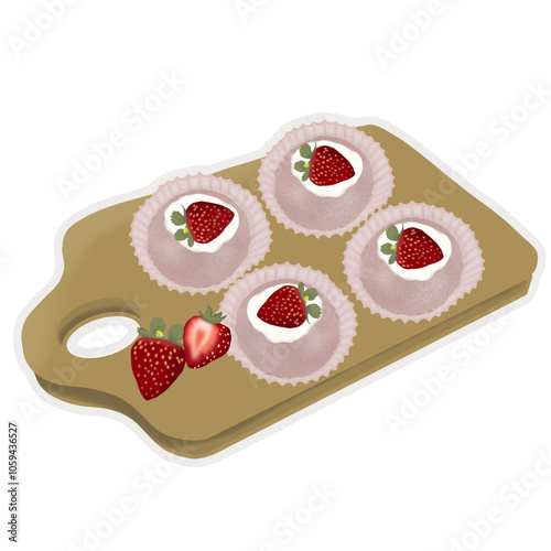 cake with strawberry