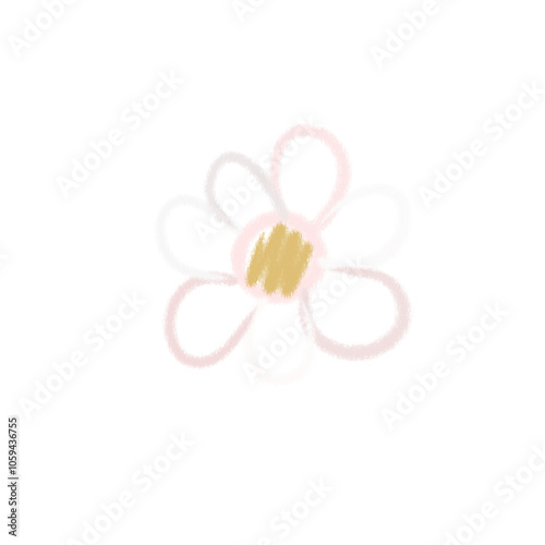 white flower on white background