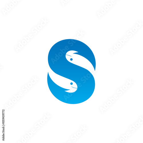 Letter S fishing logo design business name ideas icon vector editable 