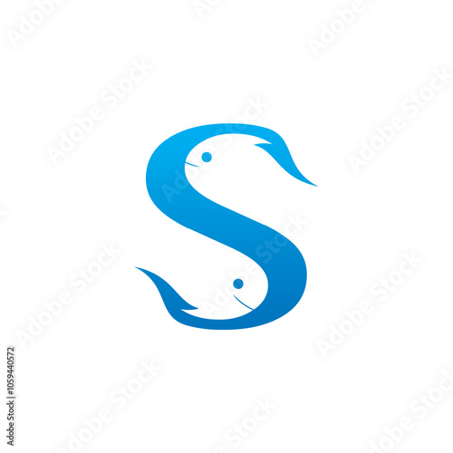 Letter S fish logo design business name ideas icon vector editable 