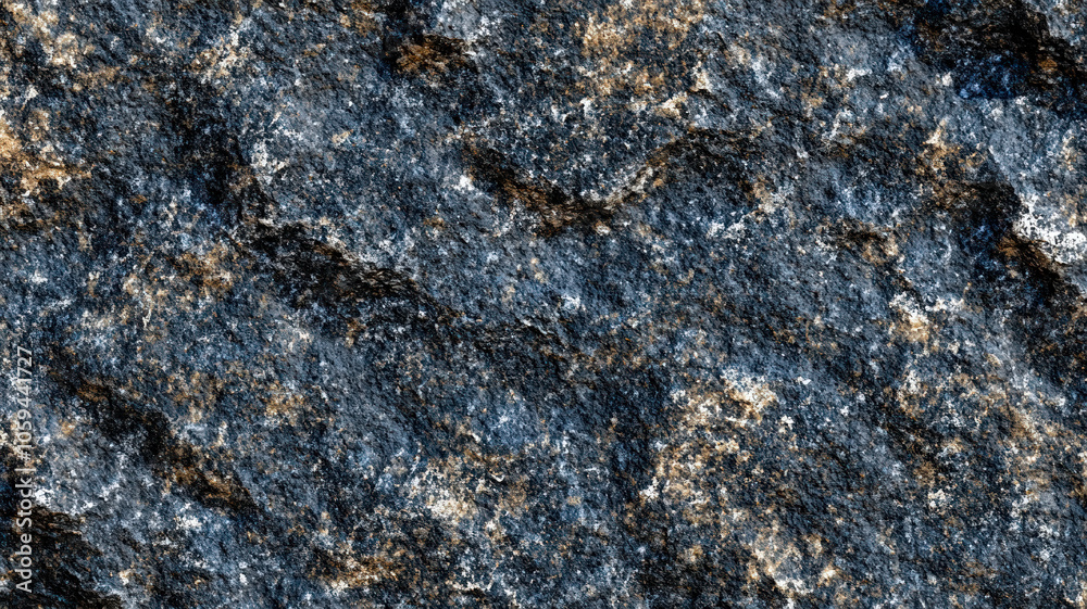 Natural stone texture with dark gray and golden highlights. Macro detailed rough granite surface with crystalline patterns. Weathered rock texture. Geological background concept. Natural stone texture with dark gray and golden highlights. Macro detailed rough granite surface with crystalline patterns. Weathered rock texture. Geological background concept.