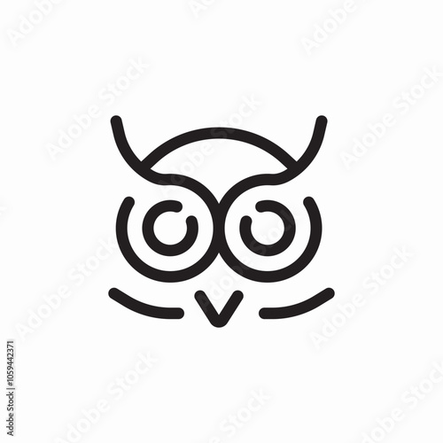 owl bird icon sign vector