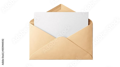  Brown Paper Envelope on Transparent Background (PNG).