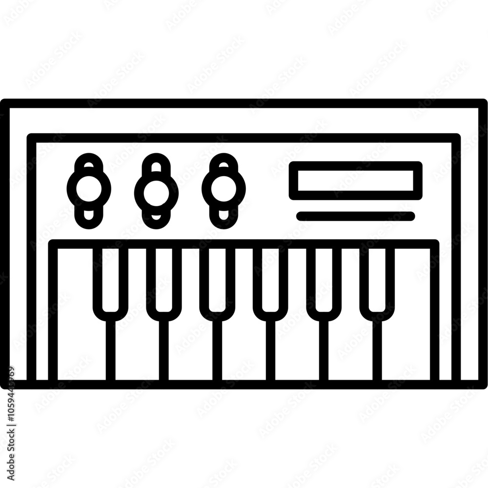 Piano keyboard Icon