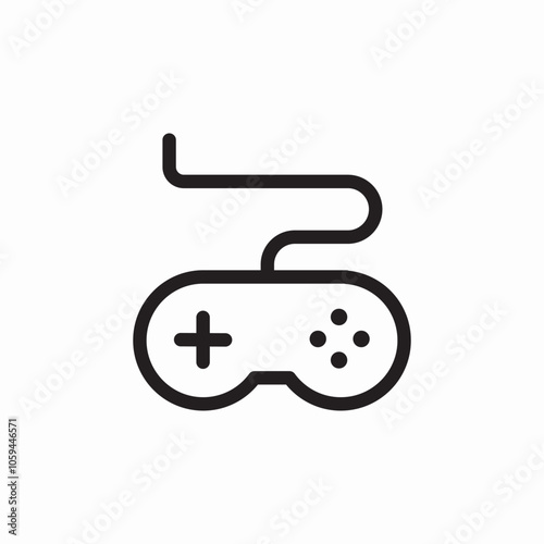 video games controller icon sign vector