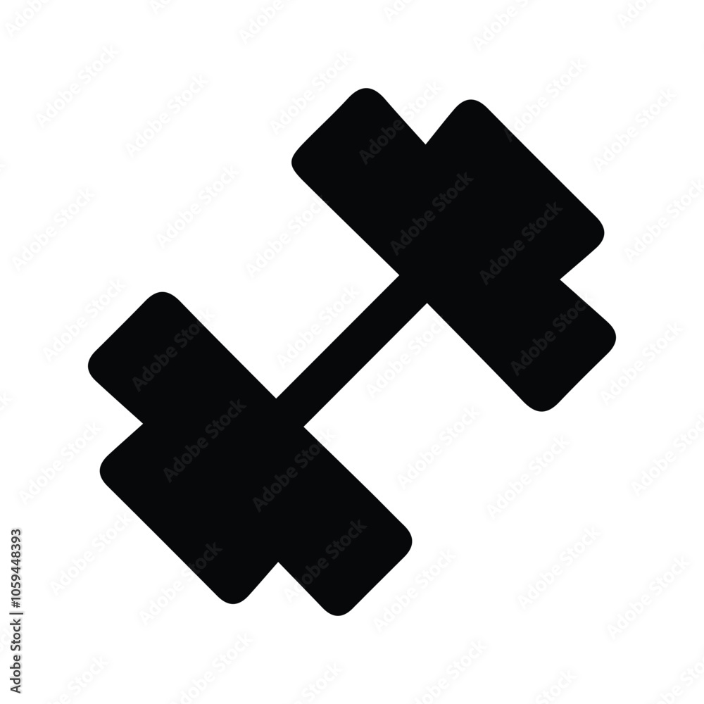 Barbell icon. Symbol of Gym and Fitness Sports Place. Customizable thin line illustration. Editable stroke. Barbell icon. Symbol of Gym and Fitness Sports Place. Customizable thin line illustration. Editable stroke.