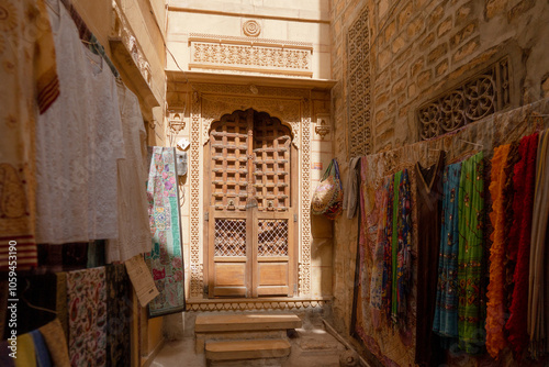  Enchanting Carved Wooden Doorway in India photo