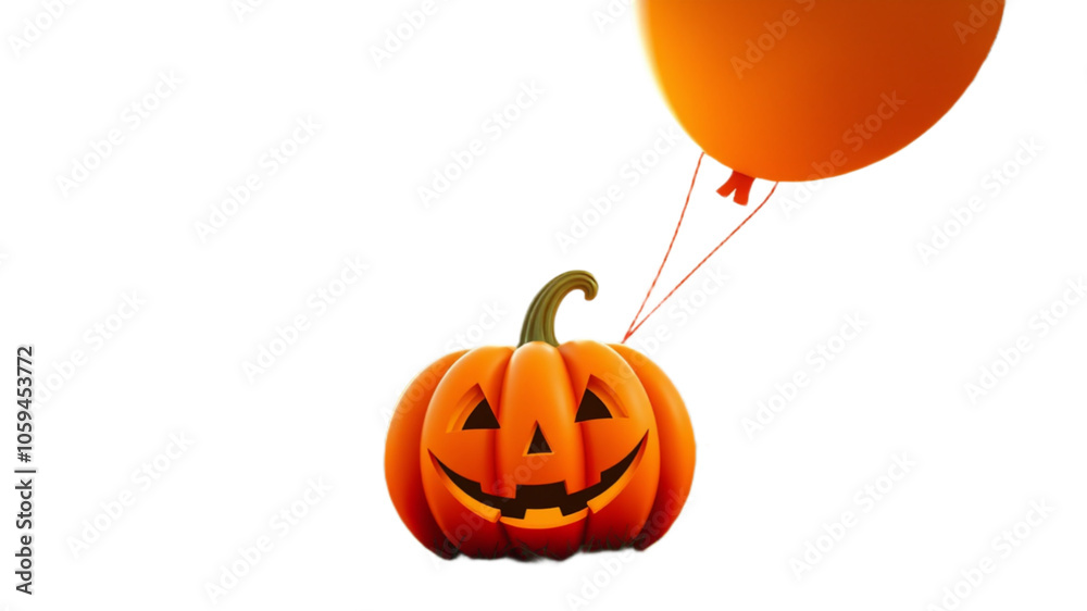 Fototapeta premium halloween pumpkin isolated on white Background png