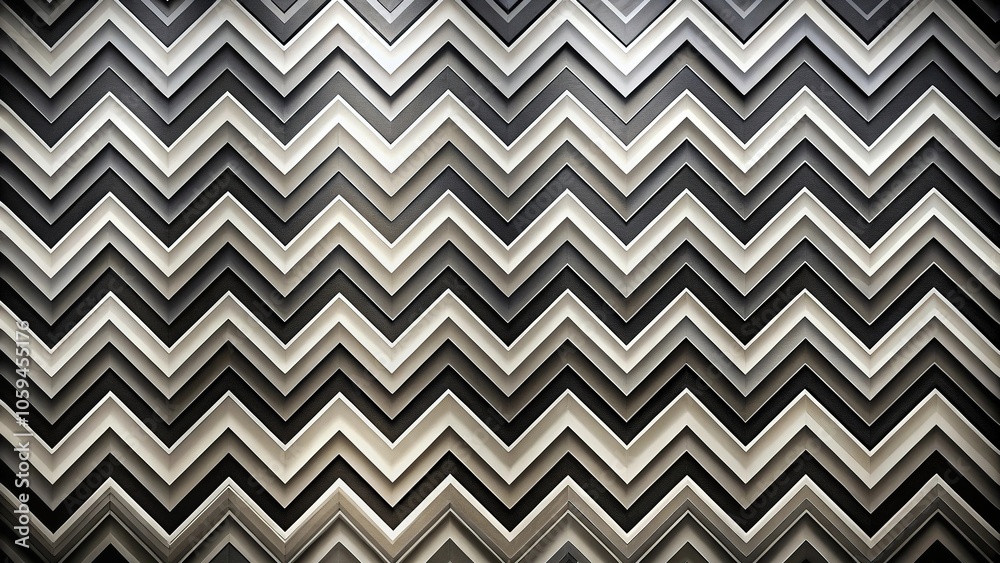 Geometric black and white chevron wallpaper with alternating light and dark gray patterns, creating a dynamic and modern aesthetic, grey tones, geometric patterns, room decoration Geometric black and white chevron wallpaper with alternating light and dark gray patterns, creating a dynamic and modern aesthetic, grey tones, geometric patterns, room decoration