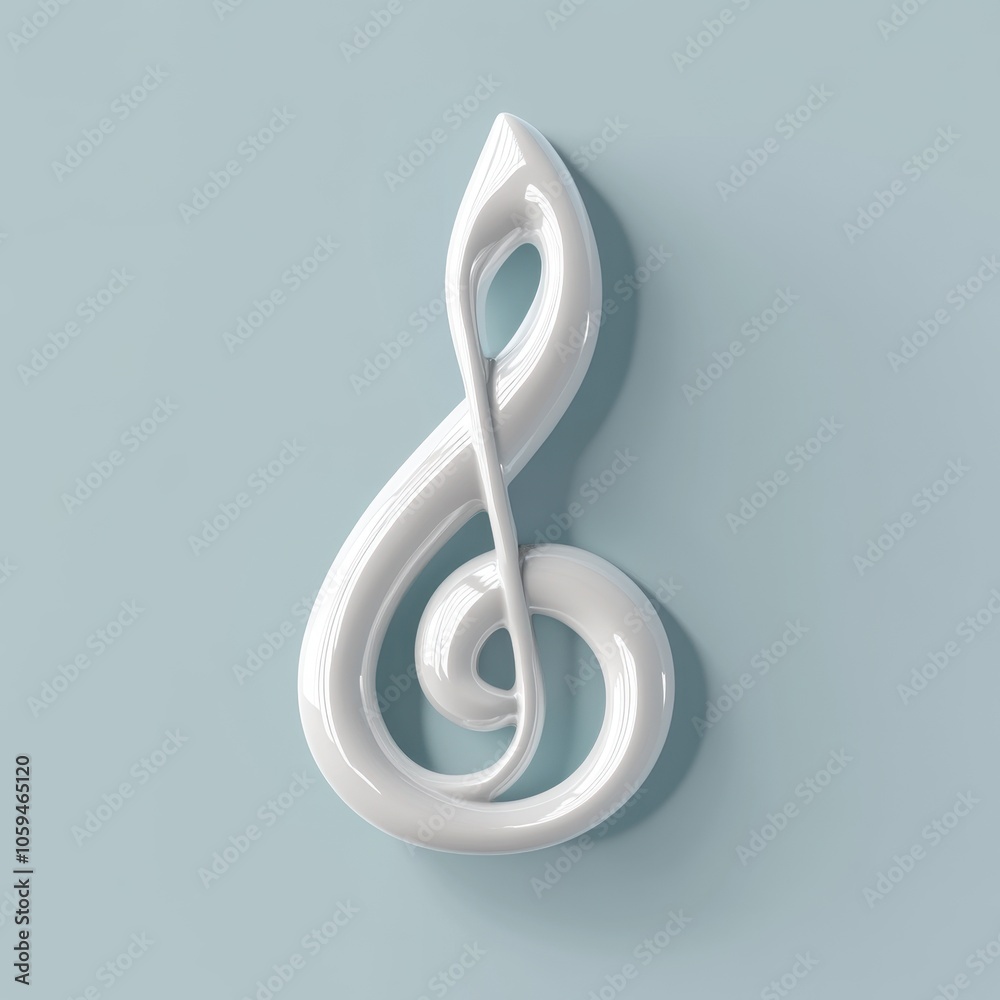 Elegant Treble Clef: A Harmonious Symbol of Music Elegant Treble Clef: A Harmonious Symbol of Music
