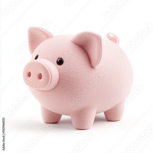 piggy bank on white