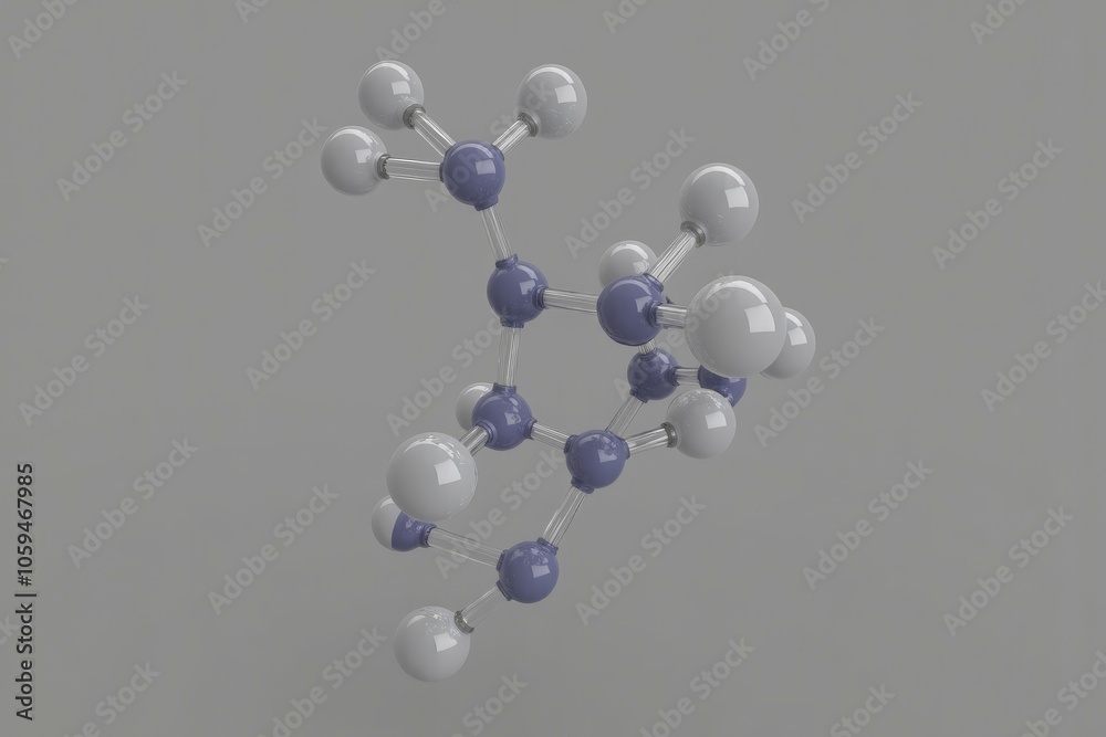 Fototapeta premium Quantum Marvels of Nature Molecular Symmetry Elegance Pure Crystal Serenity