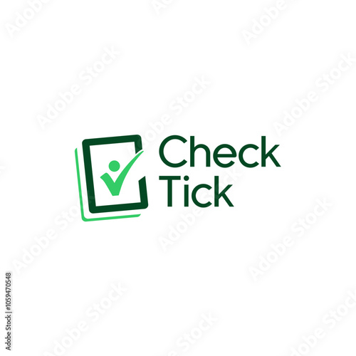 Check tick accounting documentation financial  logo design business name ideas icon vector editable 