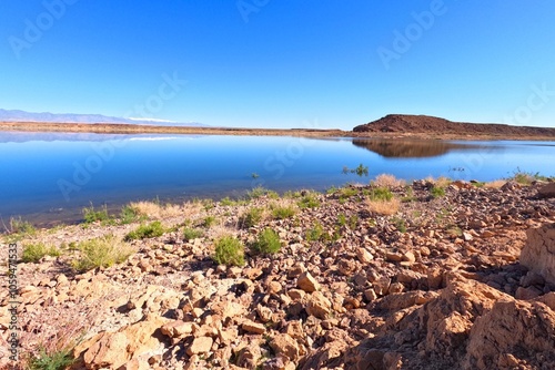 Barrage El Mansour Eddahbi, Ouarzazate Lake in Morocco photo