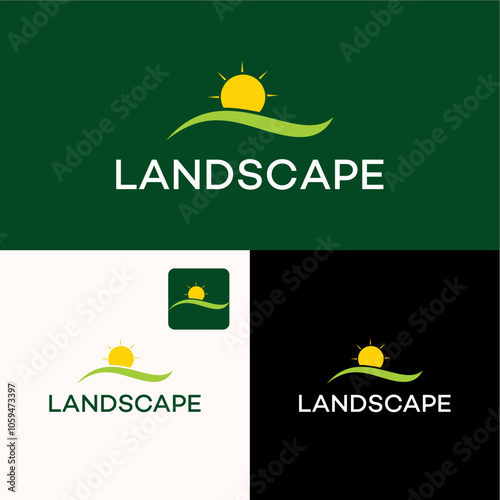 Landscape logo design business name ideas vector editable 