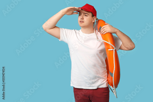 Portrait of male lifeguard ...