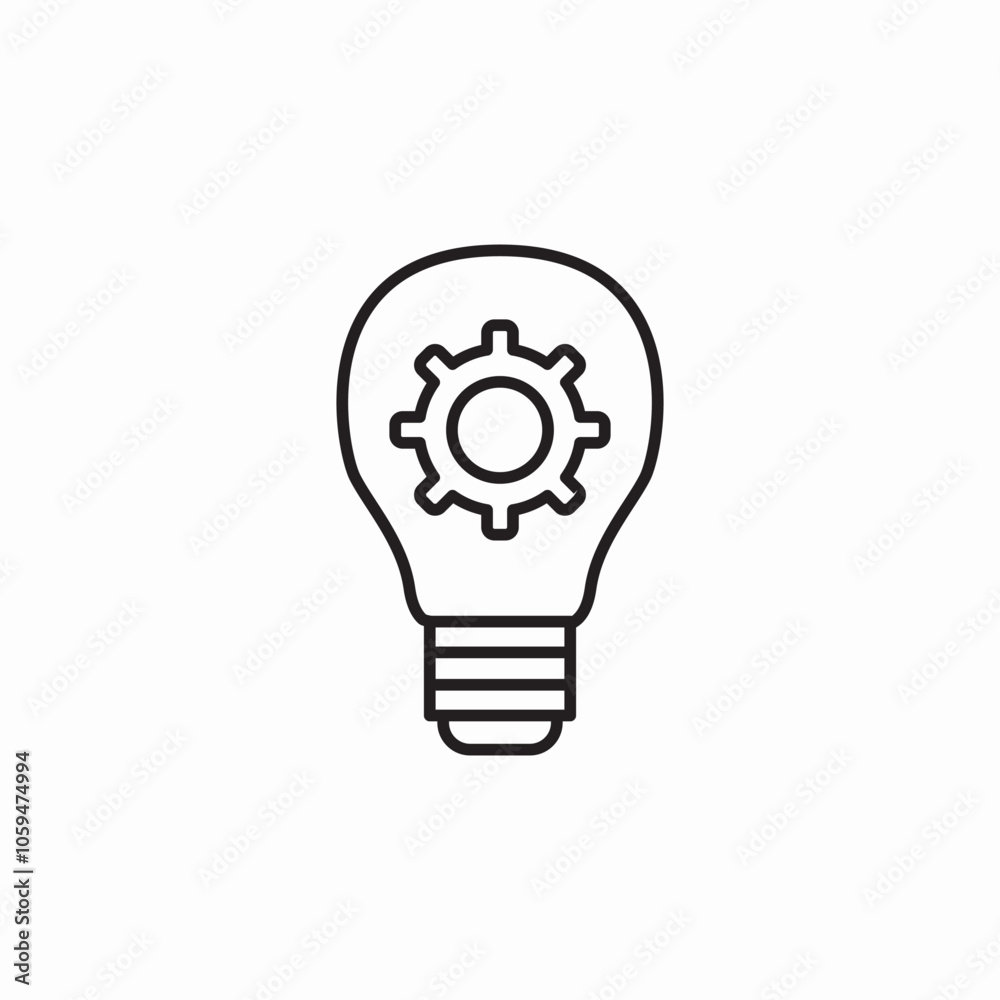 light bulb configuratioin icon sign vector light bulb configuratioin icon sign vector