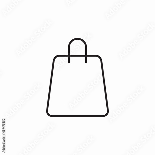 shopping bag icon sign vector