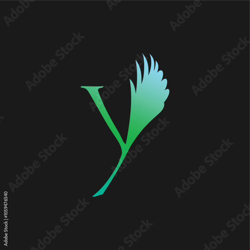 Letter y bird Peacock logo design business name ideas vector editable 