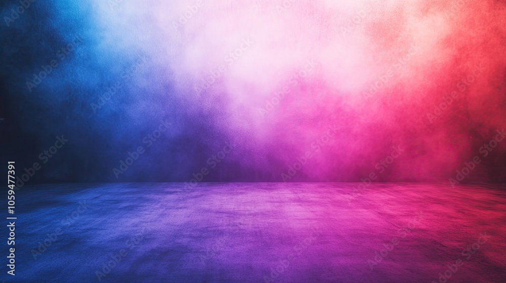 Modern photo studio with gradient backdrop, offering a dynamic and colorful setting for creative shots. Modern photo studio with gradient backdrop, offering a dynamic and colorful setting for creative shots.