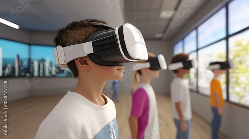 Virtual reality classroom enhancing interactive learning