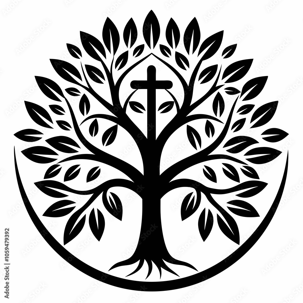 Obraz premium black and white tree