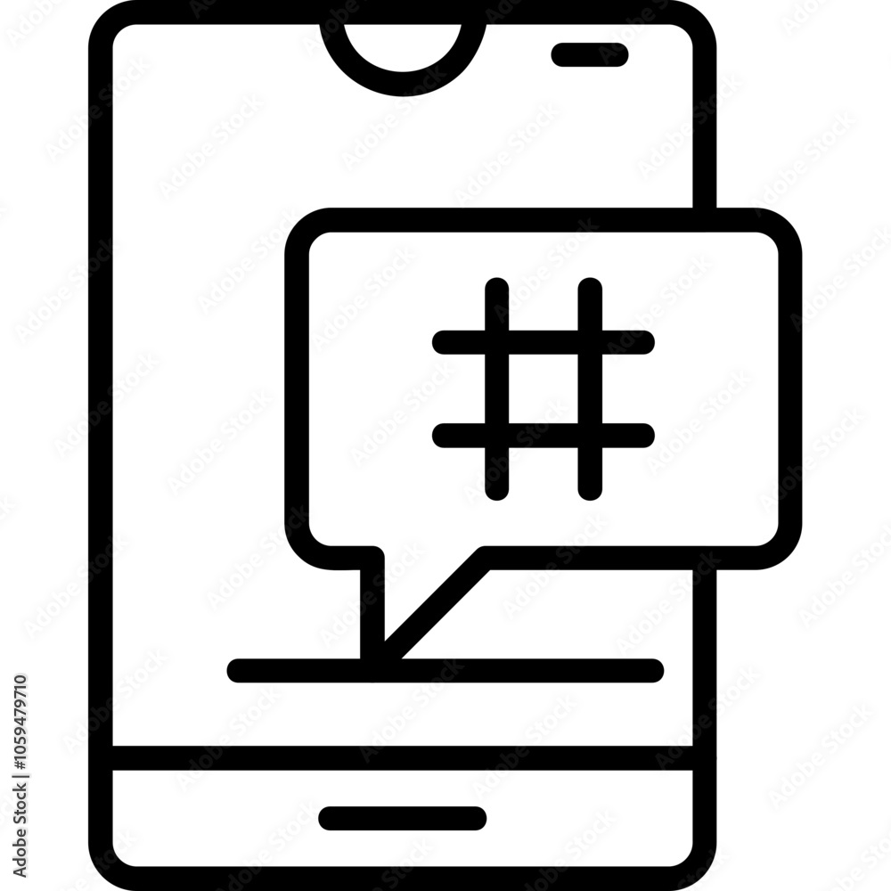 Fototapeta premium Hashtag Icon