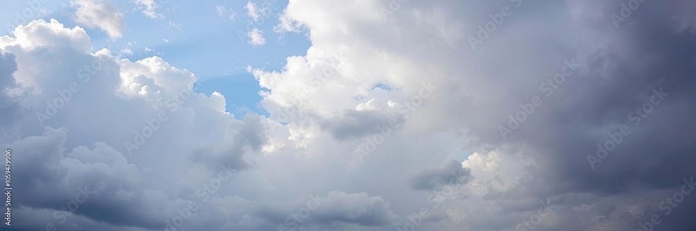 White cumulus cloud formation in clear blue sky, calm, serene White cumulus cloud formation in clear blue sky, calm, serene