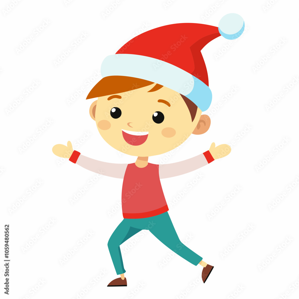 santa claus running santa claus running