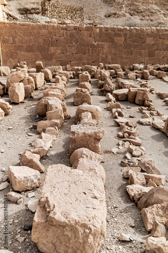 Ancient Ruins at Hatsepsut Temple, Egypt photo