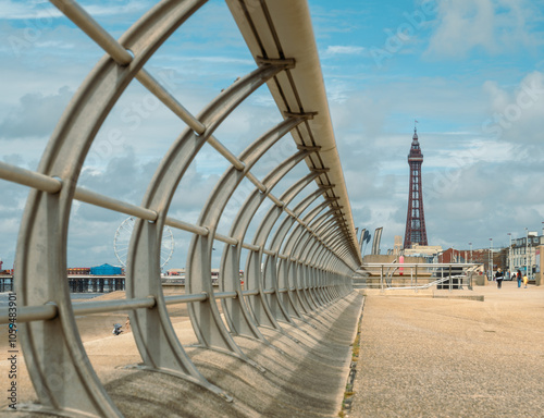 Blackpool promenade and famous tower