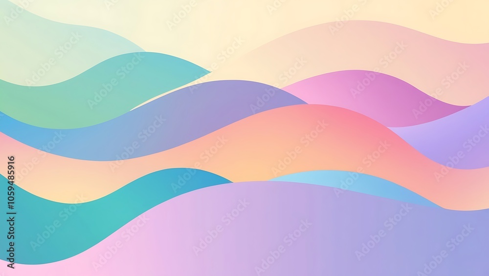Fototapeta premium Abstract colorful gradient background. Generative Ai.