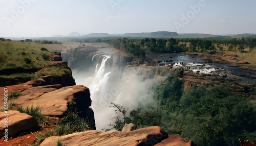 Powerful Murchison Falls in Uganda photo