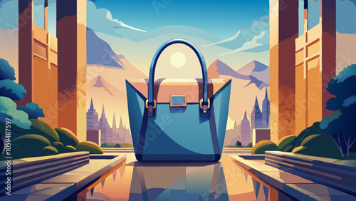 new Celine handbag, futuristic concept, neutral background, coo