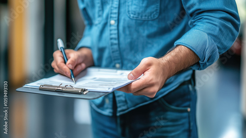 Images of a property manager conducting routine inspection