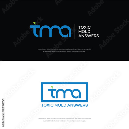 TMA or MTA Creative Modern Letters Logo Design Element