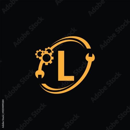 Abstract Modern Repair Logo With Letter L