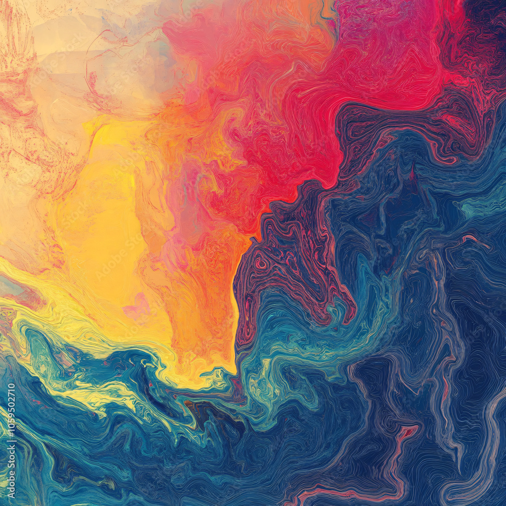 Fototapeta premium Vibrant Fluidity