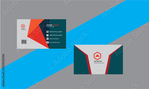 Business card design,typically business card,teamplate card. photo