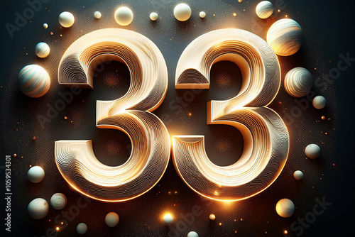 Obraz na płótnie La numerología y los principales números maestros: 11, 22 y 33 w salonie