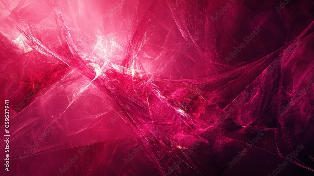 Fototapeta premium Vibrant abstract patterns in fiery pink shades an exploration of light and color dynamics
