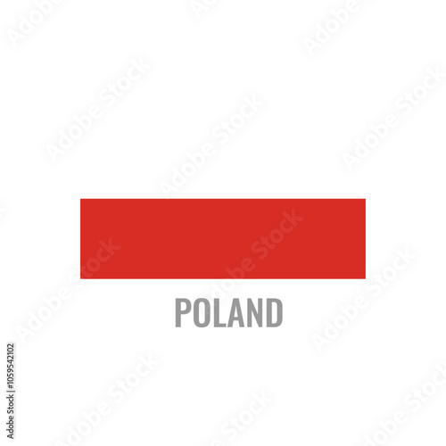 Poland flag icon. The country sign. Rectangle shape. Isolated on a white background. Vector image. Free Download Poland flag icon. The country sign. Rectangle shape. Isolated on a white background. Vector image. - GFXLoad