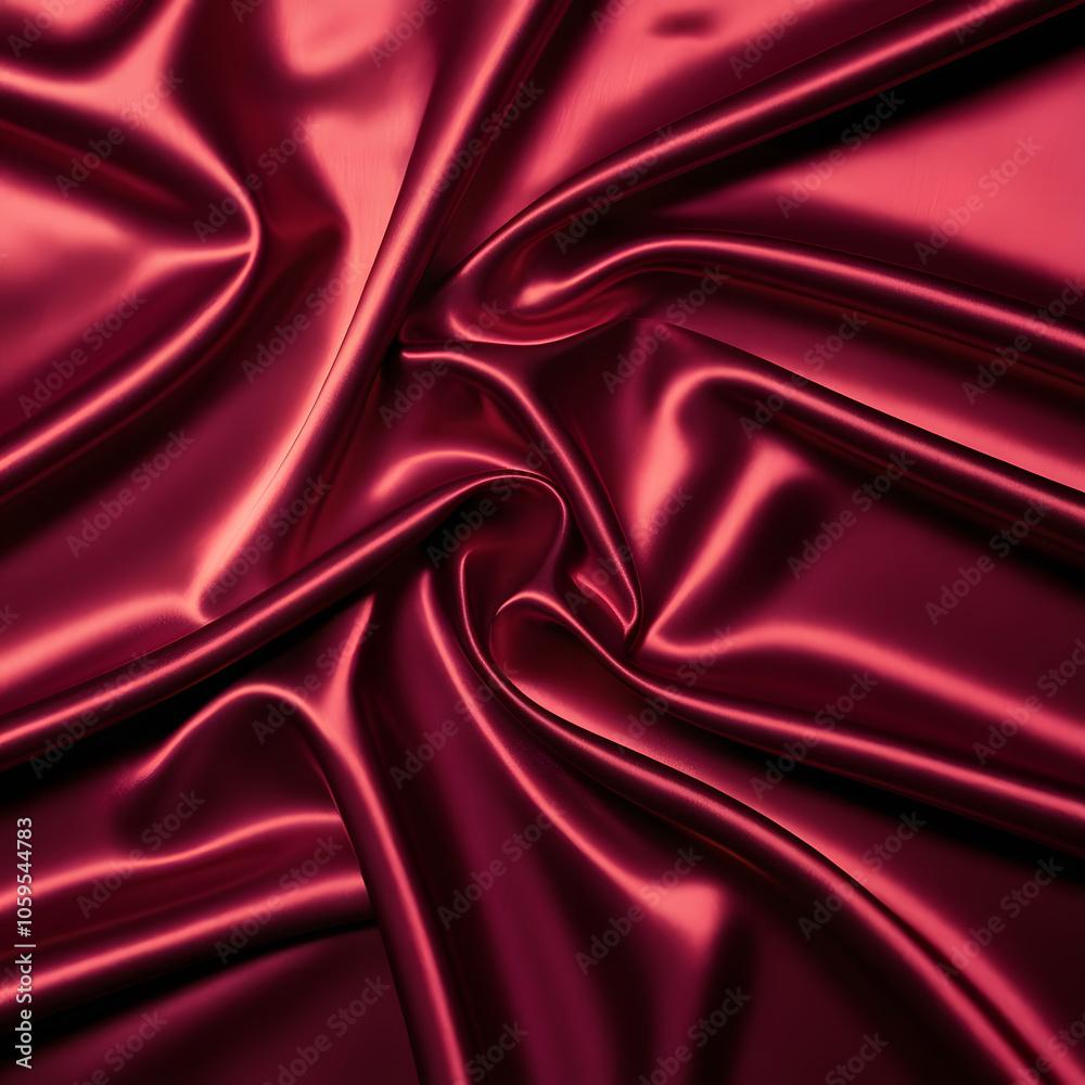 Fototapeta premium red silk fabric background