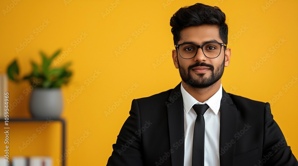 Professional Executive in Modern Office Setting Professional Executive in Modern Office Setting