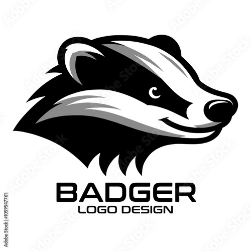 Badger Vector Logo Design photo