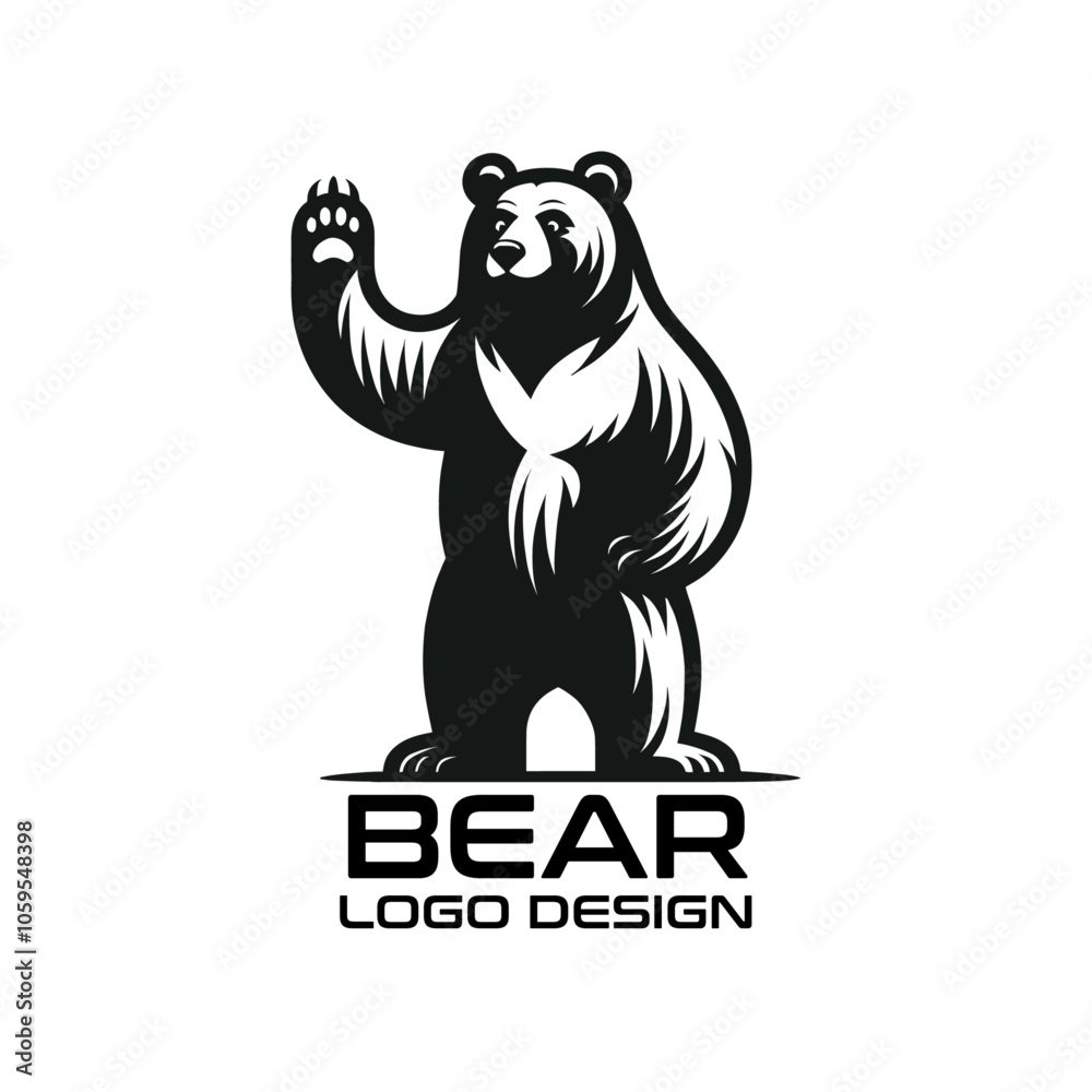 Fototapeta premium Bear Vector Logo Design