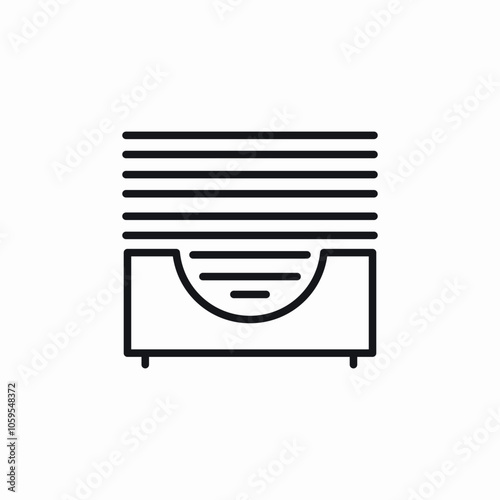 business cards stack icon sign vector