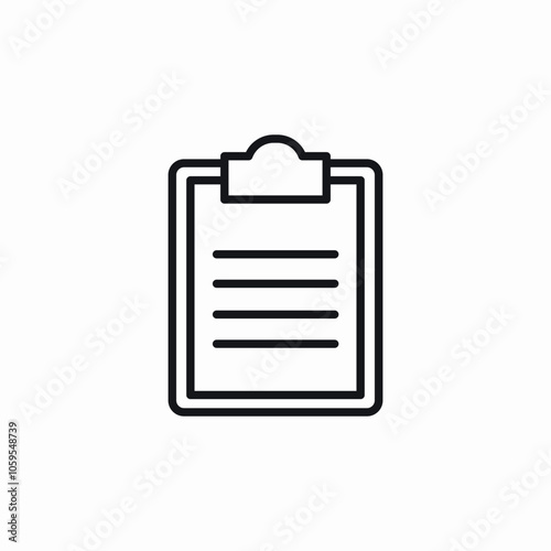 clipboard file icon sign vector