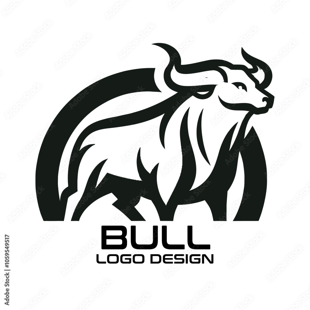 Fototapeta premium Bull Vector Logo Design